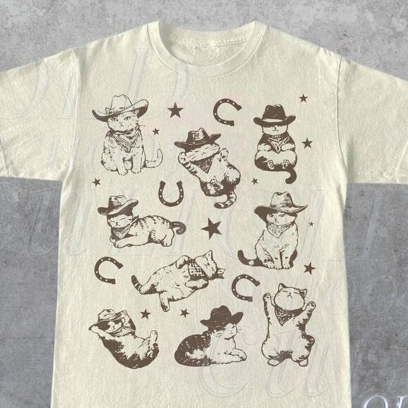 Brandi B Other - Cowboy Cats Kittens Western Retro 90s Aesthetic T-Shirt